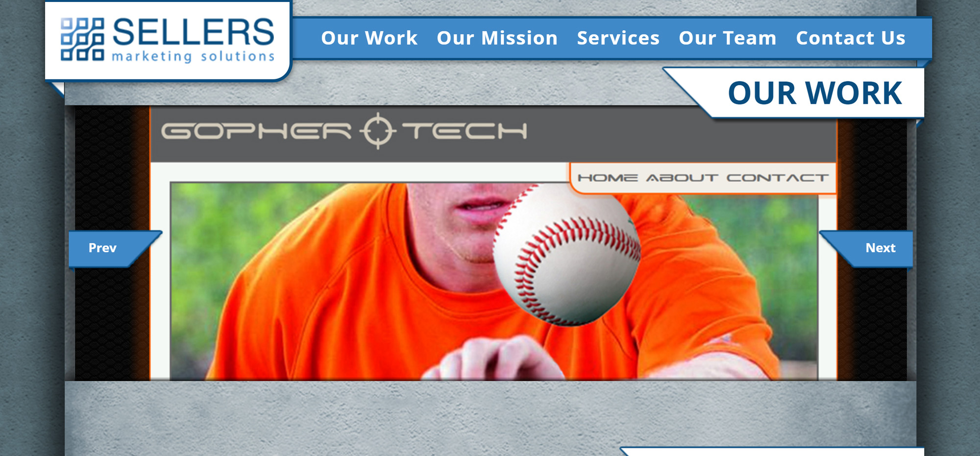 Screenshot of Sellers Marketing Solutions Website