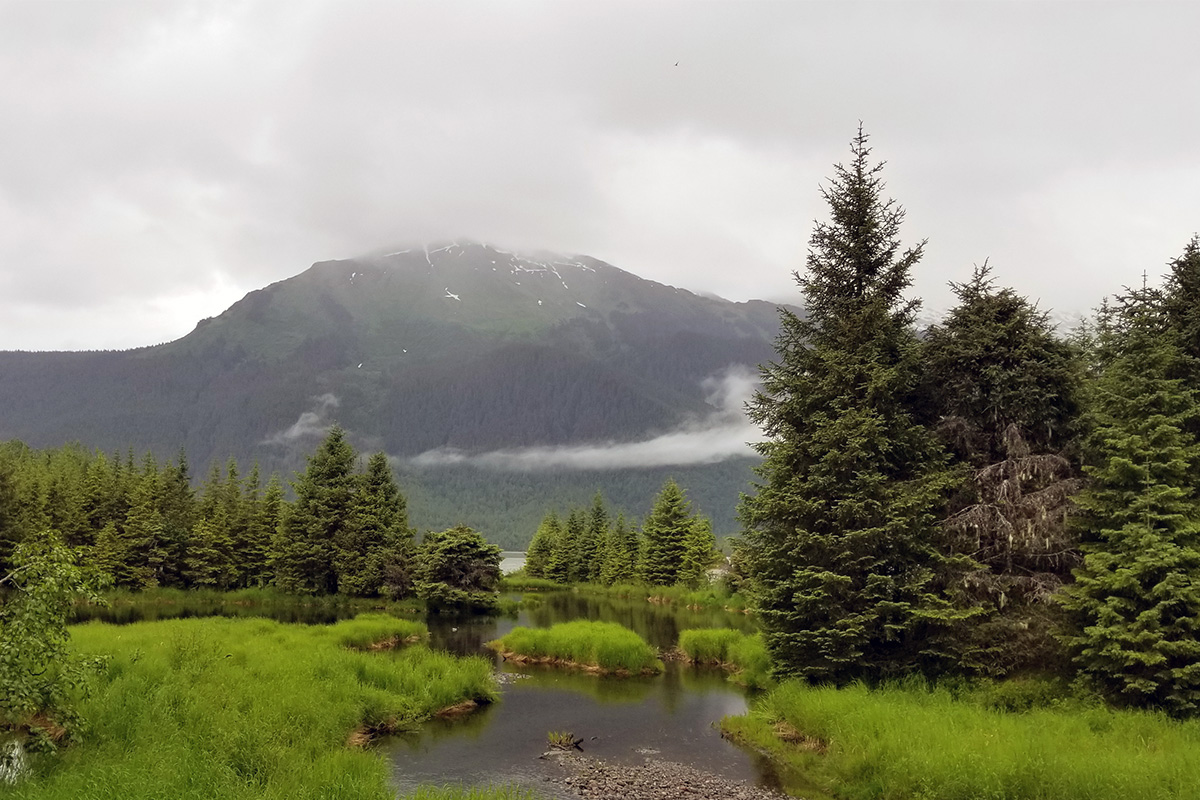 Mendenhall Glacier from across the lake